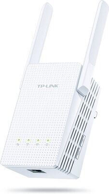 TP-Link AC750 Dual Band Wi-Fi Range Extender w/ Gigabit Ethernet Port (RE210),White