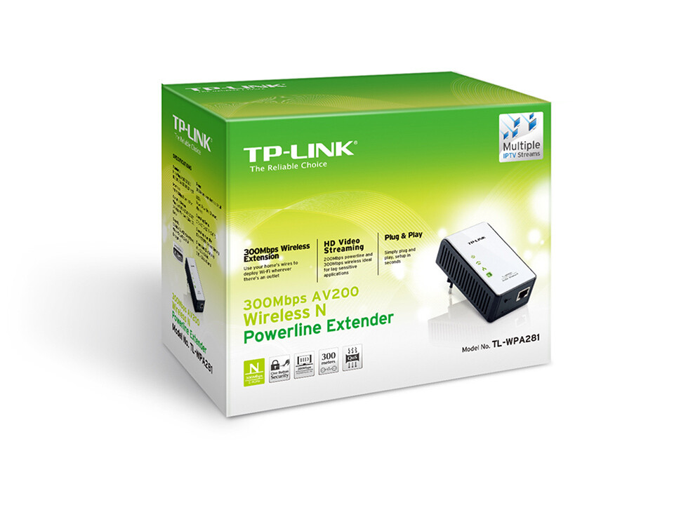 TP-Link TL-WPA281 300Mbps AV200 Wireless N Powerline Extender