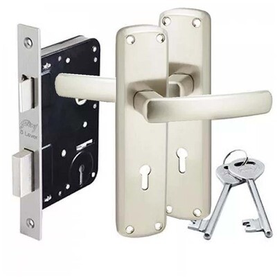 Door lock 2 lever with 2 handles &amp; Keys KLABB