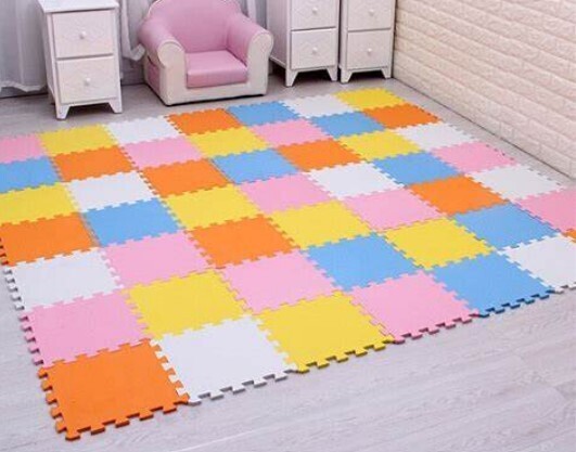 Eva Floor Mat Plain Color "T" 30X30X1Cm Set Of 10 MAT-PL30X30