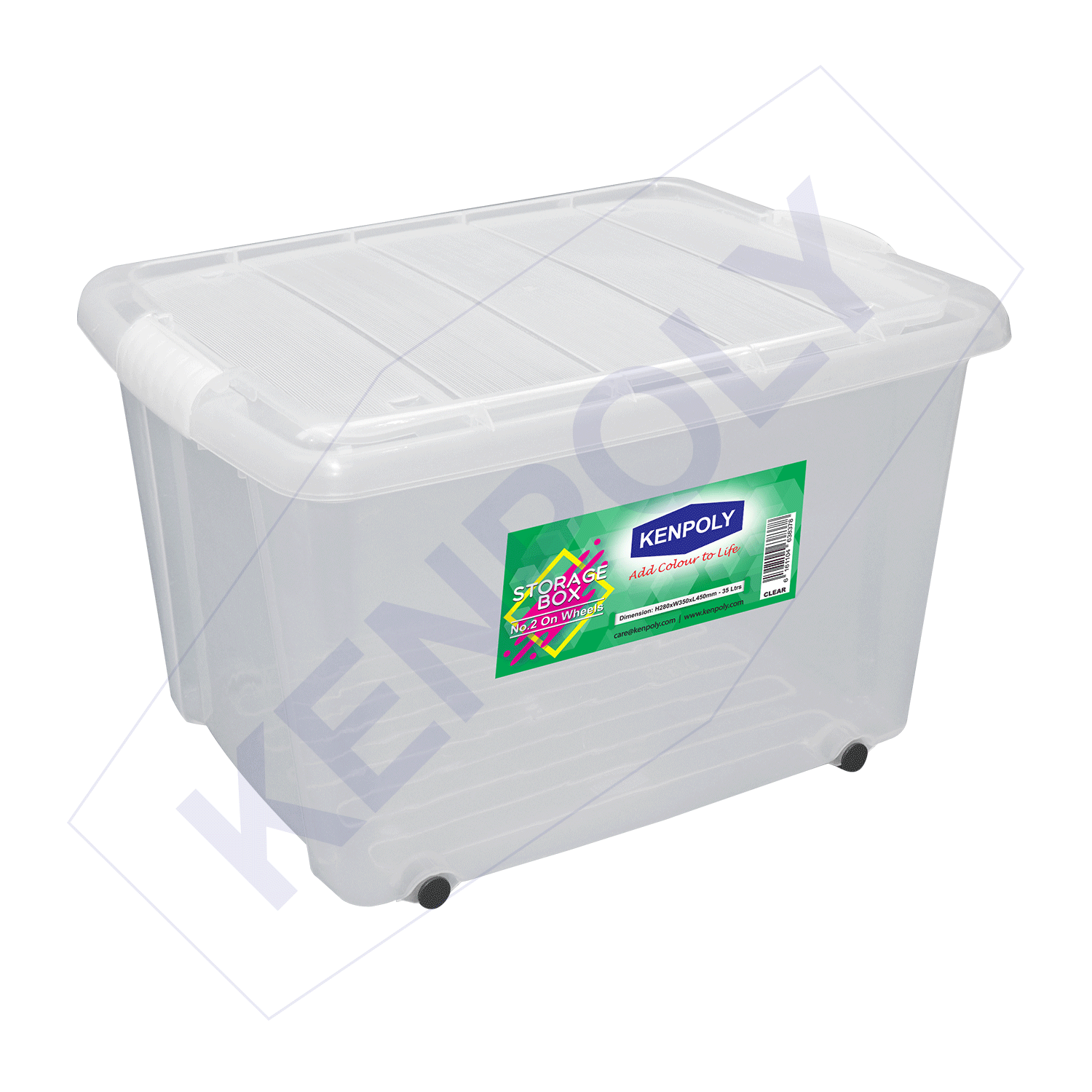 Kenpoly Storage Container with lid 35L