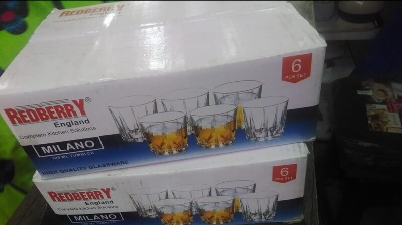 Redberry Milano glass 6pcs set