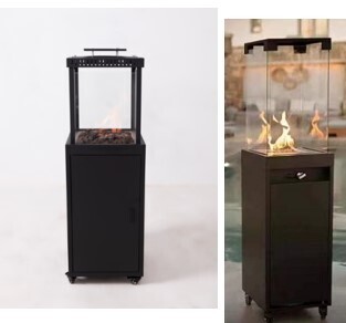 Standing Glass Patio Heater Model JN-N-XX: Elevate Your Outdoor Space with Stylish and Convenient Gas Heating