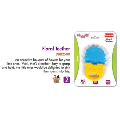 Funskool giggles floral teether  3M PLUS 9882500