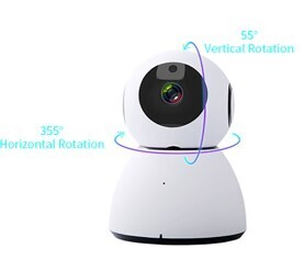 Tenda 1080P Home Security Camera, 360-degree WiFi Camera for Baby Monitor/Pet/Elderly, Indoor Camera with Night Vision, Motion Detection, 2-Way Audio, 3 Months Free Cloud Storage