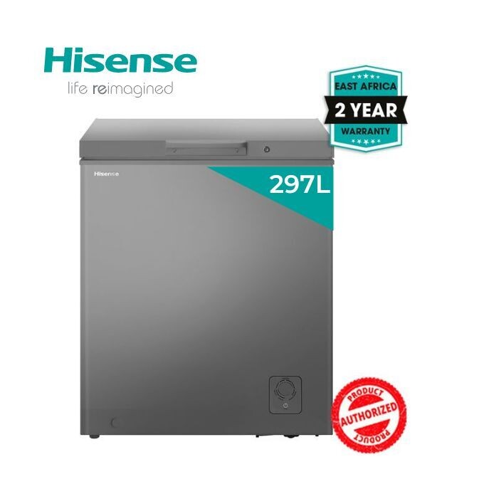 Hisense FC-39DD4SA 297L Chest Freezer, Silver