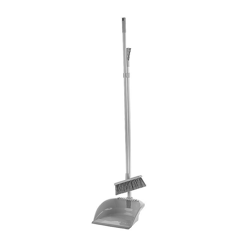 Titiz TP-158 Foldable Long Handle Dustpan with Broom Set - Made in Turkey - Foldable Dustpan Set