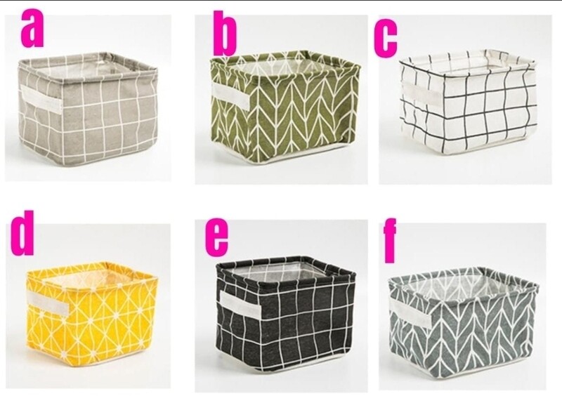 Miniature storage baskets Material Cotton &amp; linen