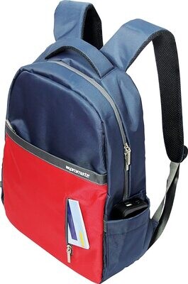 Promate 'Dapp-BP' Dual Toned Laptop Backpack for 14" Notebooks - Blue & Red