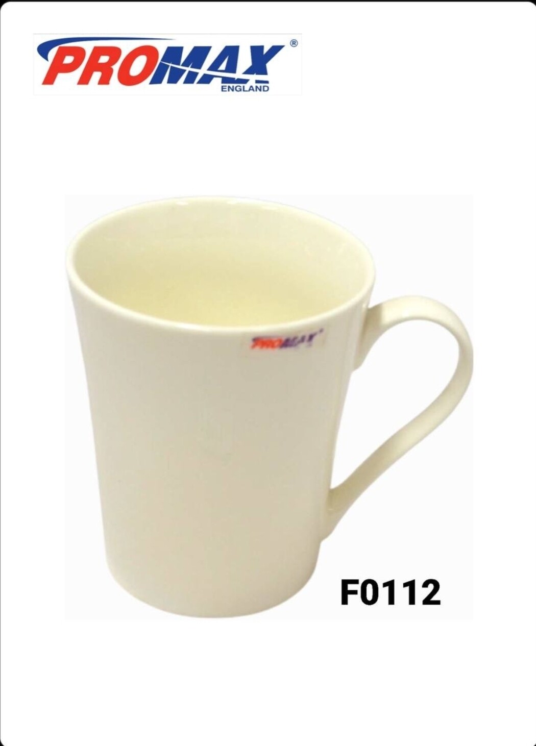Promax ceramic white mug F0112