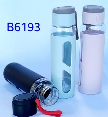 Water bottle with glass inside B6193