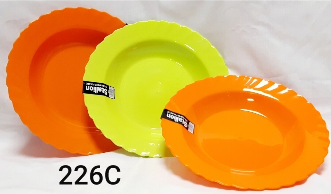Stallion plastic soup plate 226
