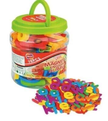 Magnetic Letters and Numbers Learning Toy - Model 1179A (78 Pieces)