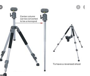 Fancier WT6303 Tripod Stand With Removable Monopod Max:1660Mm, 3260Gm Weight
