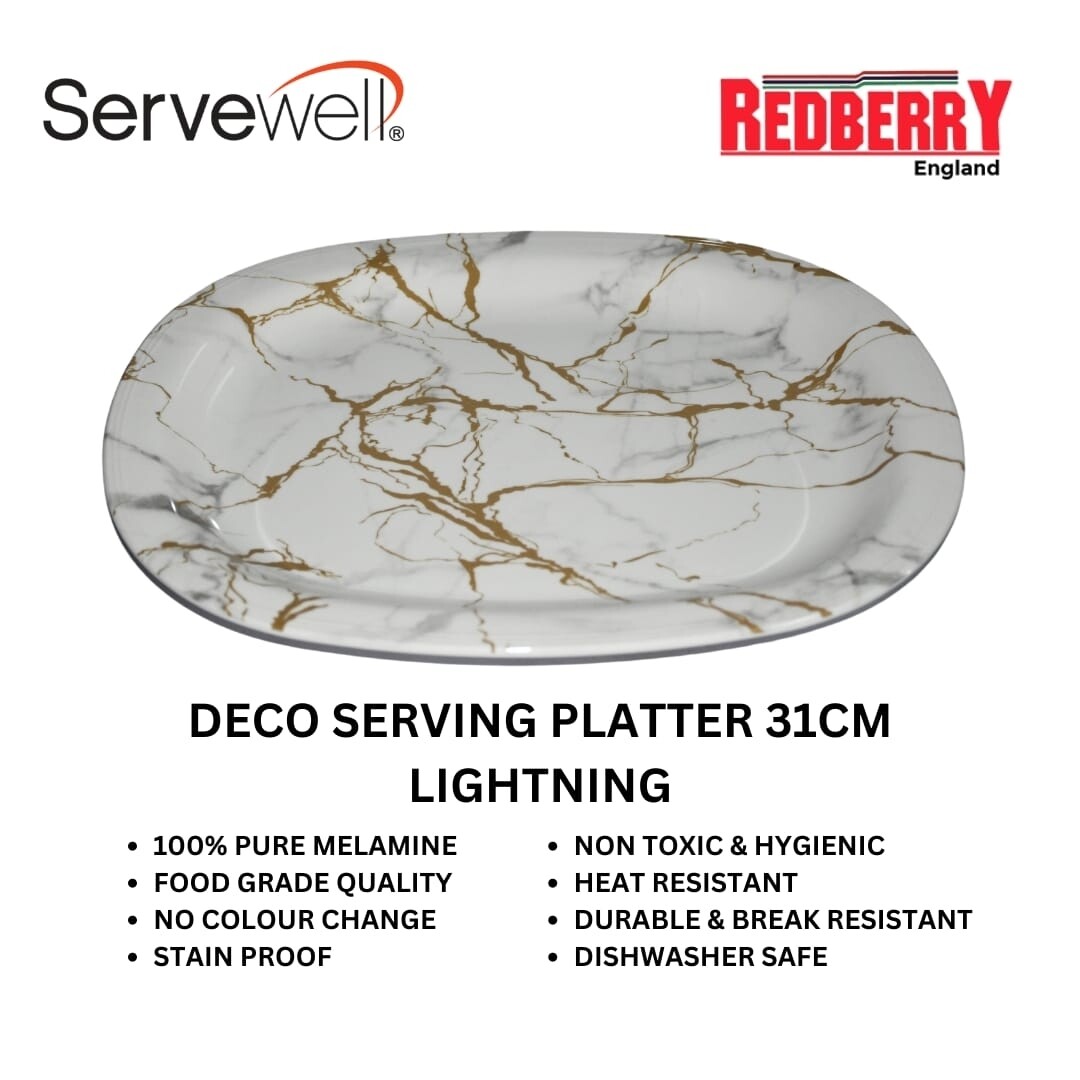 Servewell Deco serving platter 31cm Lightning design