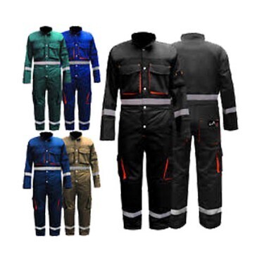 Cold room overall with reflective strip on chest, back &amp; legs with big pockets CS12NARL