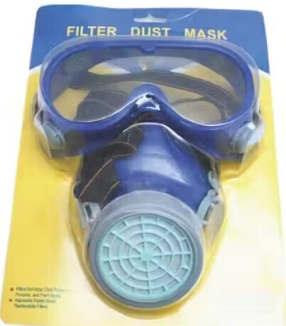2PCS Dust mask & safety goggles on blister card HS2024