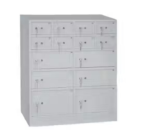 Metallic 14 Door Secure Key Storage Cabinet