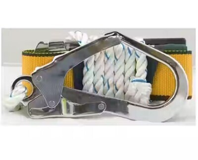 Blue eagle industrial safery belt Nylon belt orange with 1.5m ropwewith 6inch hook 1pcs ring hook