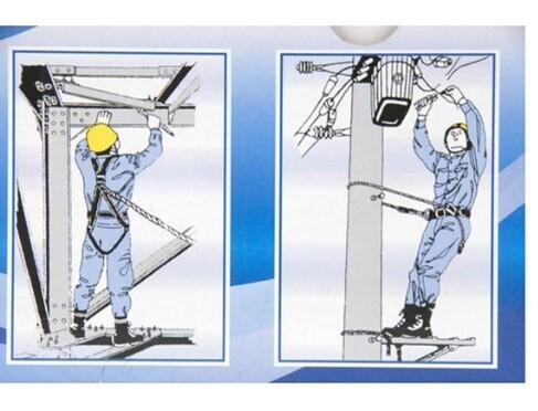 SE-1848 Parachute type safety harness without rope