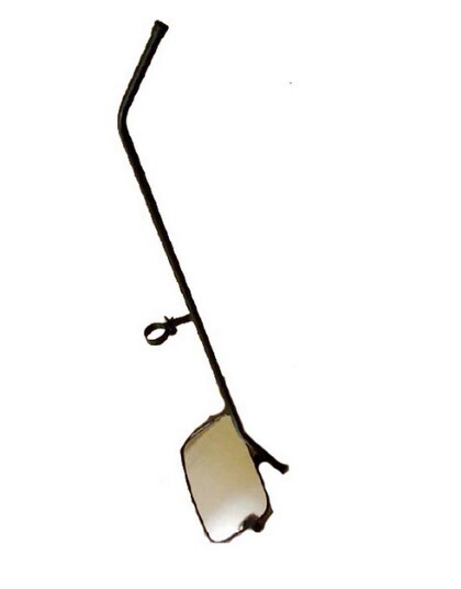 Under the car security check mirror . convex. 1 wheel . 44inch handle, 7inch mirror UVIM1