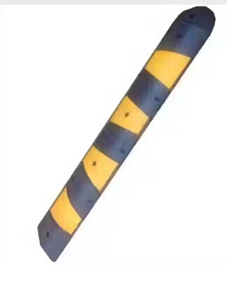 Reflective Rubber speed bump with reflective film with 10 reflective beads  1830x300x50mm RBUMPW10BEAD
