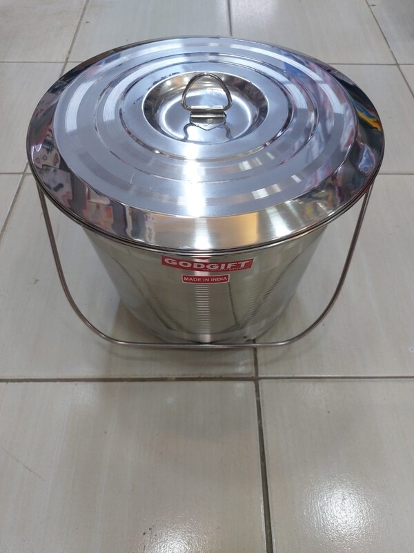 Godgift Stainless steel bucket with lid 20L