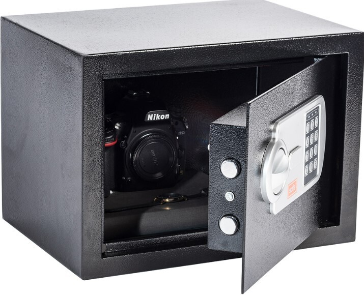 Safe keypad  + emergency key &amp; motorized drive (H)195*(W)437*(D)370MM black