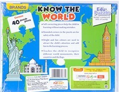 Know The World Edu Puzzle, 20 Self Correcting Sets Of Puzzle 6967