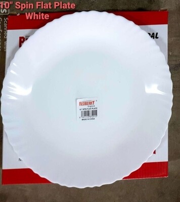 Redberry 10&quot; white spin plate 6pcs set