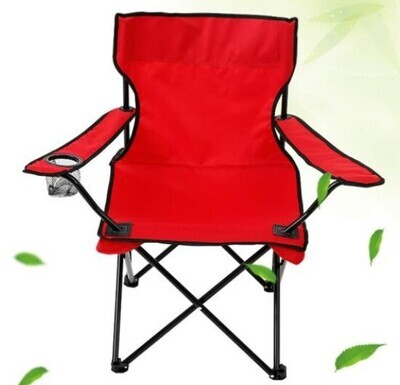 Weekender WK013 Foldable Camping Chair with Handles, Drink Holder, and Carry Bag