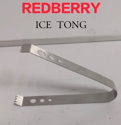 Redberry stainless steel ice tongs