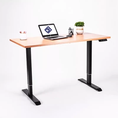 Height Adjustable Standing Desk Single Motor with Table Top 1200x600mm