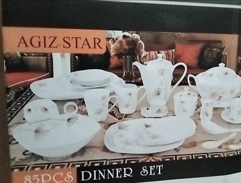 Agiz star 85pcs porcelain dinner set