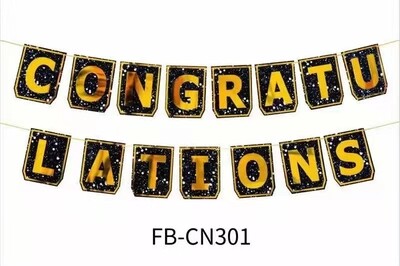 Congratulation Themed Banner for graduation, promotions and more
