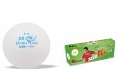 Double fish 2 Star 40 Plus TT Ball, Pack Of 10, Green Box, ITTF Approved V211F