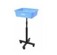 Ball Storage Stand, With Adjustable Trolley With 4 Castors, Blue Bucket, Double Fish SQ01
