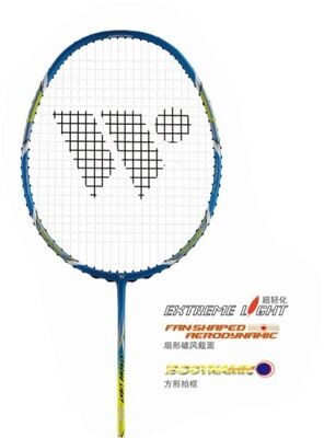 Wish 008-XTREME LIGHT Badminton racket with full cover isodynamic graphite