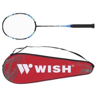 Wish badminton racket jointless with full cover B. WEIGHT 90-100GMS. graphite
