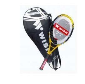 Wish 890-AIR FLEX tennis racket with full cover. cross string system anti-shock 275GMS