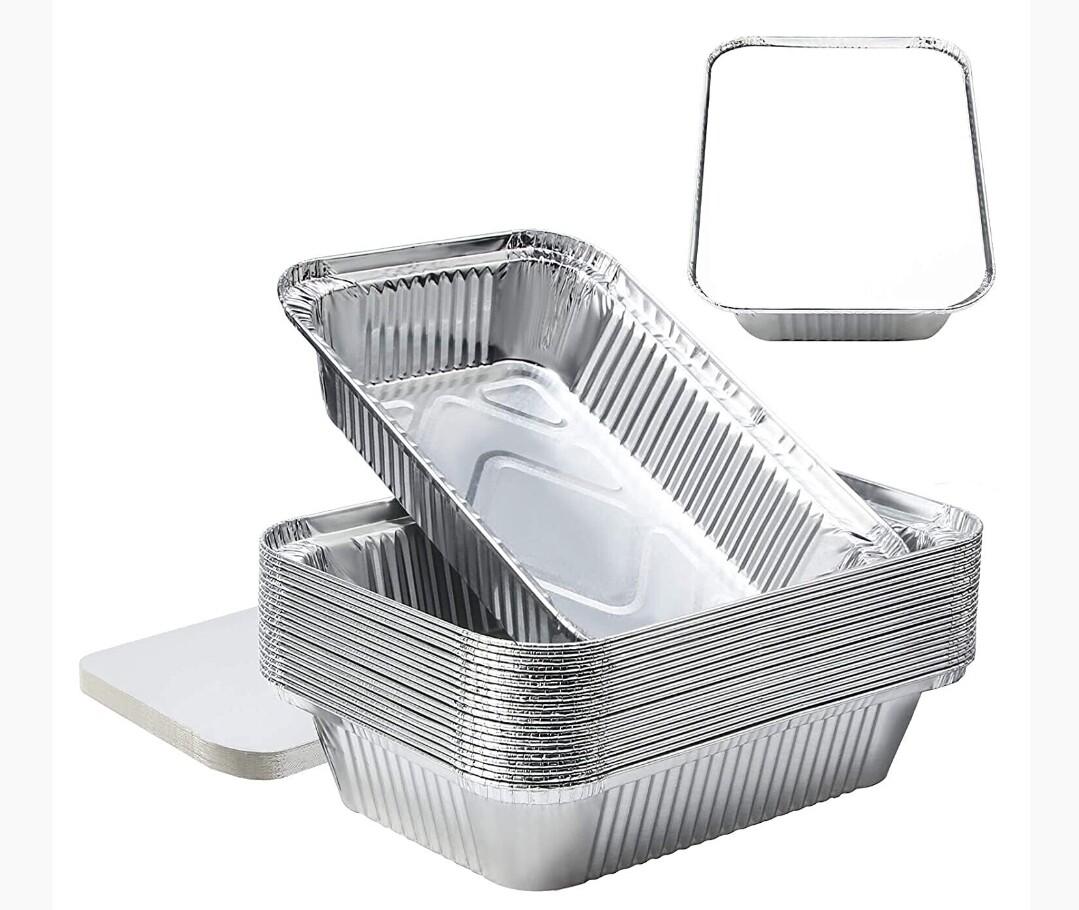 Super Touch aluminium food container round with lid  16.3x3.3cm [250ml] pack of 12 pcs STAP046/430