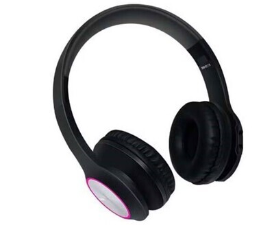 CLiPtec AIR-LUMI RGB Wireless Bluetooth Headphones (BBH515) - Black CL-HST-BBH515-SV
