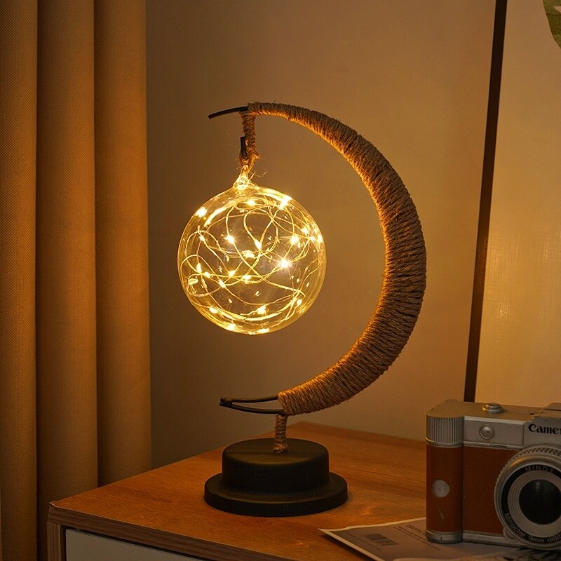 Retro bedside lamp. Turns on/off by tapping