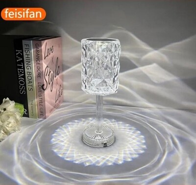 3D crystal colour lamp. 3 color changing