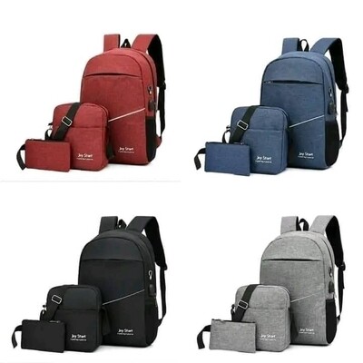 Canvas 3 in 1 laptop backpacks