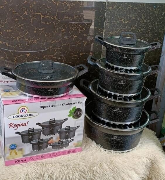 10pcs granite cookware set TC Regina