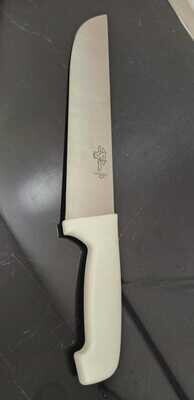 Large Kitchen Knife 10&quot;  &quot;Inox&quot; white Handle Chop Bone Knife, Slicing Knife #302876 PARIS