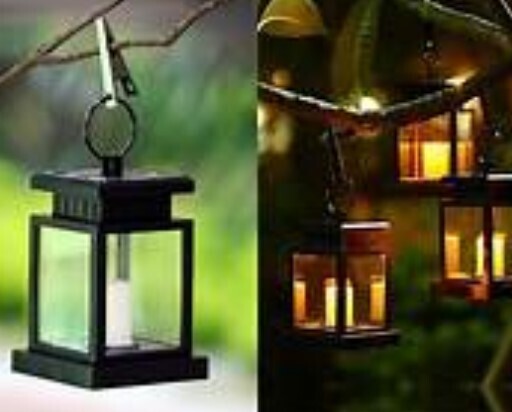 WIN WIN candle shape solar wall light with hanging clip