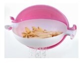 Swivel food strainer basket + bowl with handle CK-04 Colander