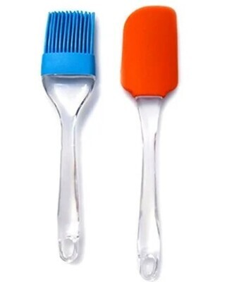Silicone spatula and brush set dishwasher safe CK-15